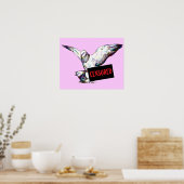 Pigeons Mating: Censored! Poster (Keuken)