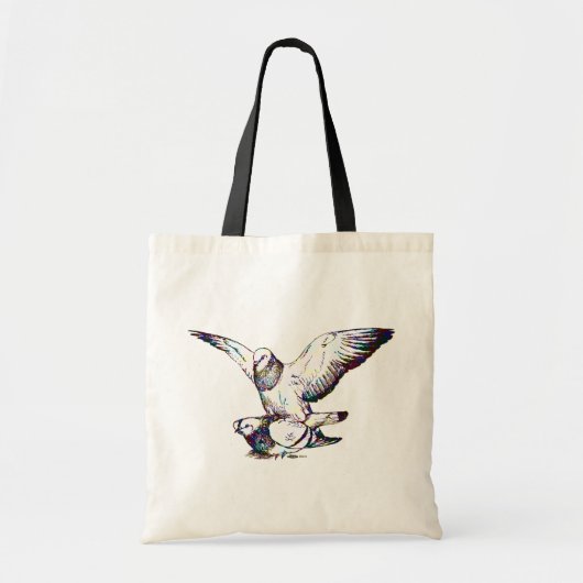 Pigeons Mating Tote Bag (Voorkant)