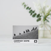 Pigeons op een dak visitekaartje (Staand voorkant)
