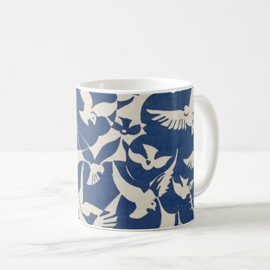 Pigeons Patroon Koffiemok (Voorkant rechts)