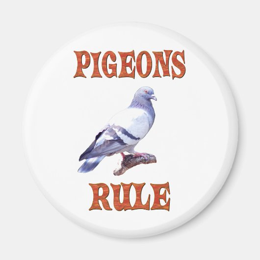 Pigeons Rule Magneet (Voorkant)