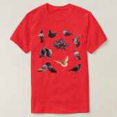Pigeons Sticker Pack T-shirt (Design voorkant)
