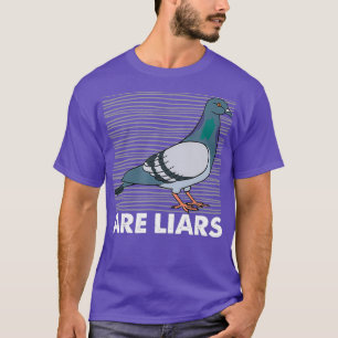 Pigeons zijn leugenaars die echte spionnen aantrek t-shirt