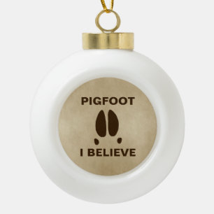 Pigfoot, geloof ik keramische bal ornament