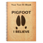 Pigfoot, geloof ik notitieboek (Voorkant)