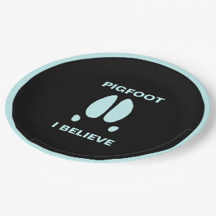 Pigfoot, geloof ik papieren bordje