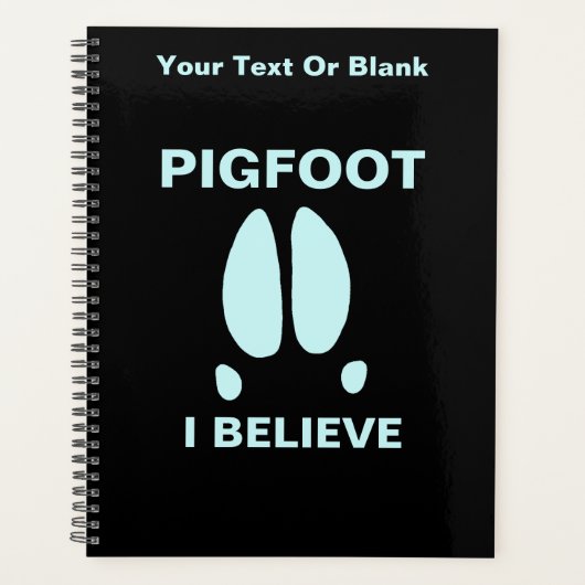 Pigfoot, geloof ik planner (Voorkant)