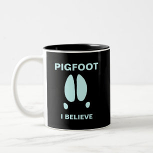 Pigfoot, geloof ik tweekleurige koffiemok
