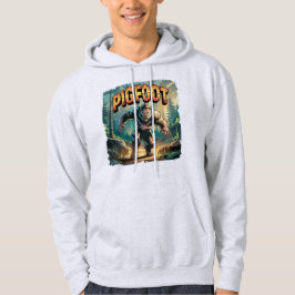 Pigfoot Illustration Combo Creature Funny Hoodie