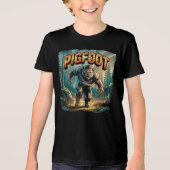Pigfoot Illustration Combo Creature Funny Tri-Blend Shirt (Voorkant)