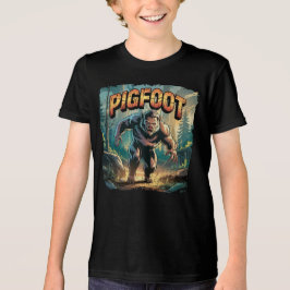 Pigfoot Illustration Combo Creature Funny Tri-Blend Shirt