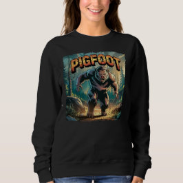 Pigfoot Illustration Combo Creature Funny Trui