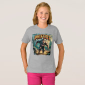 Pigfoot Illustration – Pig Bigfoot Funny Scary T-shirt (Voorkant volledig)