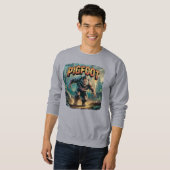 Pigfoot Illustration – Pig Bigfoot Funny Scary Trui (Voorkant volledig)