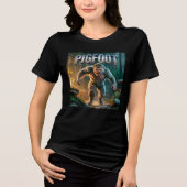 Pigfoot Photographic Combo Creature Grappig Tri-Blend Shirt (Voorkant)