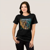 Pigfoot Photographic Combo Creature Grappig Tri-Blend Shirt (Voorkant volledig)