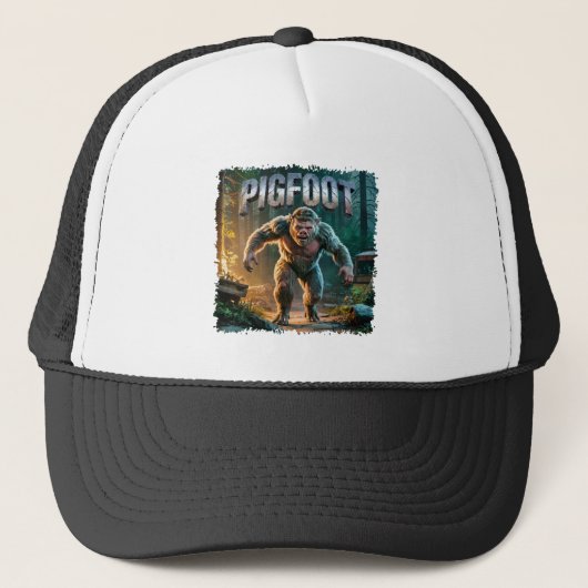 Pigfoot Photographic Combo Creature Grappig Trucker Pet (Voorkant)
