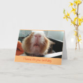 Piggie kusjes en krullende snorharen verjaardagska kaart (Gele Bloem)