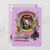 Piggienini Funny Pig Animal Composer Paganini Briefkaart (Voorkant / Achterkant)