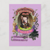 Piggienini Funny Pig Animal Composer Paganini Briefkaart (Voorkant)