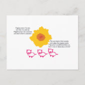 Piggies Geniet van het Briefkaart van de zon (Voorkant)