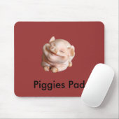 Piggies Pad Funny Designer Mousepad Muismat (Met muis)