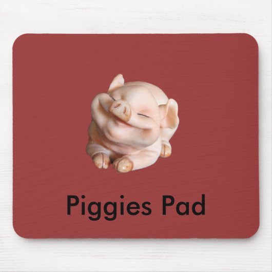 Piggies Pad Funny Designer Mousepad Muismat (Voorkant)
