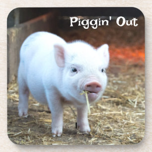 Piggin' Out Boerderij Life Hard Plastic Onderzette Bier Onderzetter