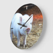 Piggin' Out Boerderij Life Wall Clock Grote Klok (Hoek)