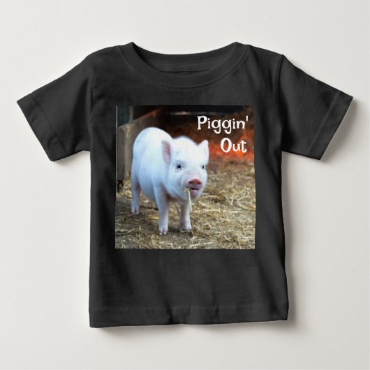 Piggin' Out Farm Life Baby's T-Shirt (Voorkant)