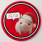 Piggin' Out Vakantie Button (Voorkant)