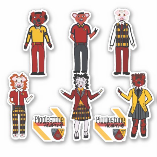Pigglestone Academy Class Stickers (Voorkant)