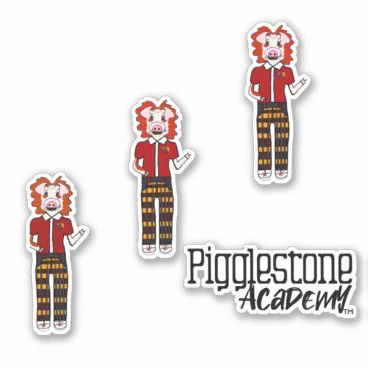 Pigglestone Academy Klasse Varken 4 Sticker (Voorkant)