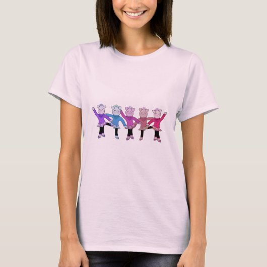 Piggly Wiggle Chorus Line T-shirt (Voorkant)