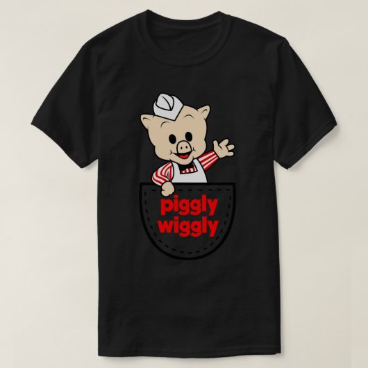 Piggly Wiggly in de zak T-shirt (Design voorkant)