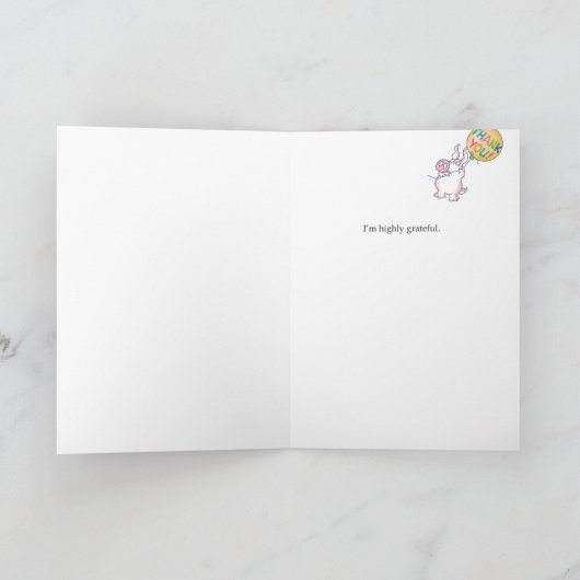 PIGGY ALOFT BEDANKKAART (Binnen)