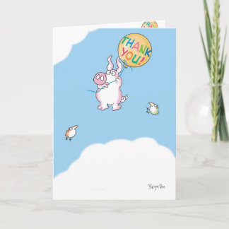 PIGGY ALOFT BEDANKKAART