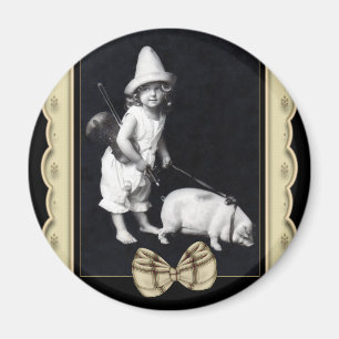 Piggy and I  Photography Fridge Magnet