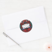 Piggy Baby Ronde Sticker (Envelop)