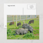 Piggy Back Ride Briefkaart (Voorkant / Achterkant)