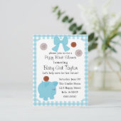 Piggy Bank Baby shower Kaart (Staand voorkant)