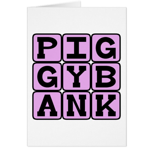 Piggy Bank, Coin Holder (Voorkant)