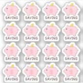 Piggy Bank Geld Spaar Tracker Bujo Planner Sticker (Voorkant)