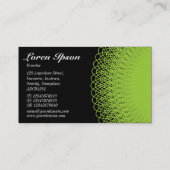 Piggy Bank - Groen op Zwart Visitekaartje (Achterkant)