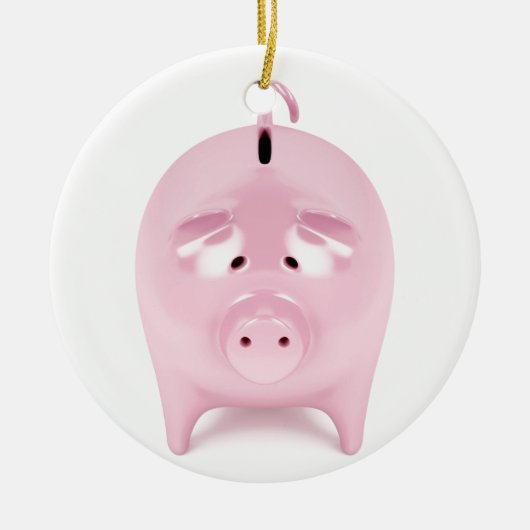 Piggy bank keramisch ornament (Voorkant)