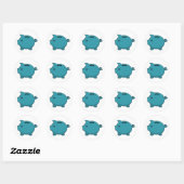 Piggy Bank Ronde Sticker (Vel)