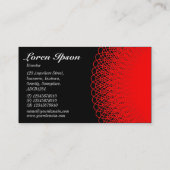 Piggy Bank - Rood op zwart Visitekaartje (Achterkant)