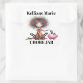 Piggy Bank Vierkante Sticker (Tas)