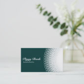 Piggy Bank - Wit op Groen 003333 Visitekaartje (Staand voorkant)