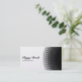 Piggy Bank - Zwart-wit (Gold) Visitekaartje (Staand voorkant)